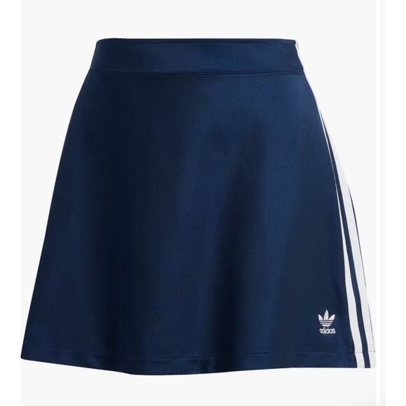 NEW ADIDAS ORIGINALS Adicolor 3-Stripe Mini Skirt Size XL Night Indigo Blue - Picture 7 of 7